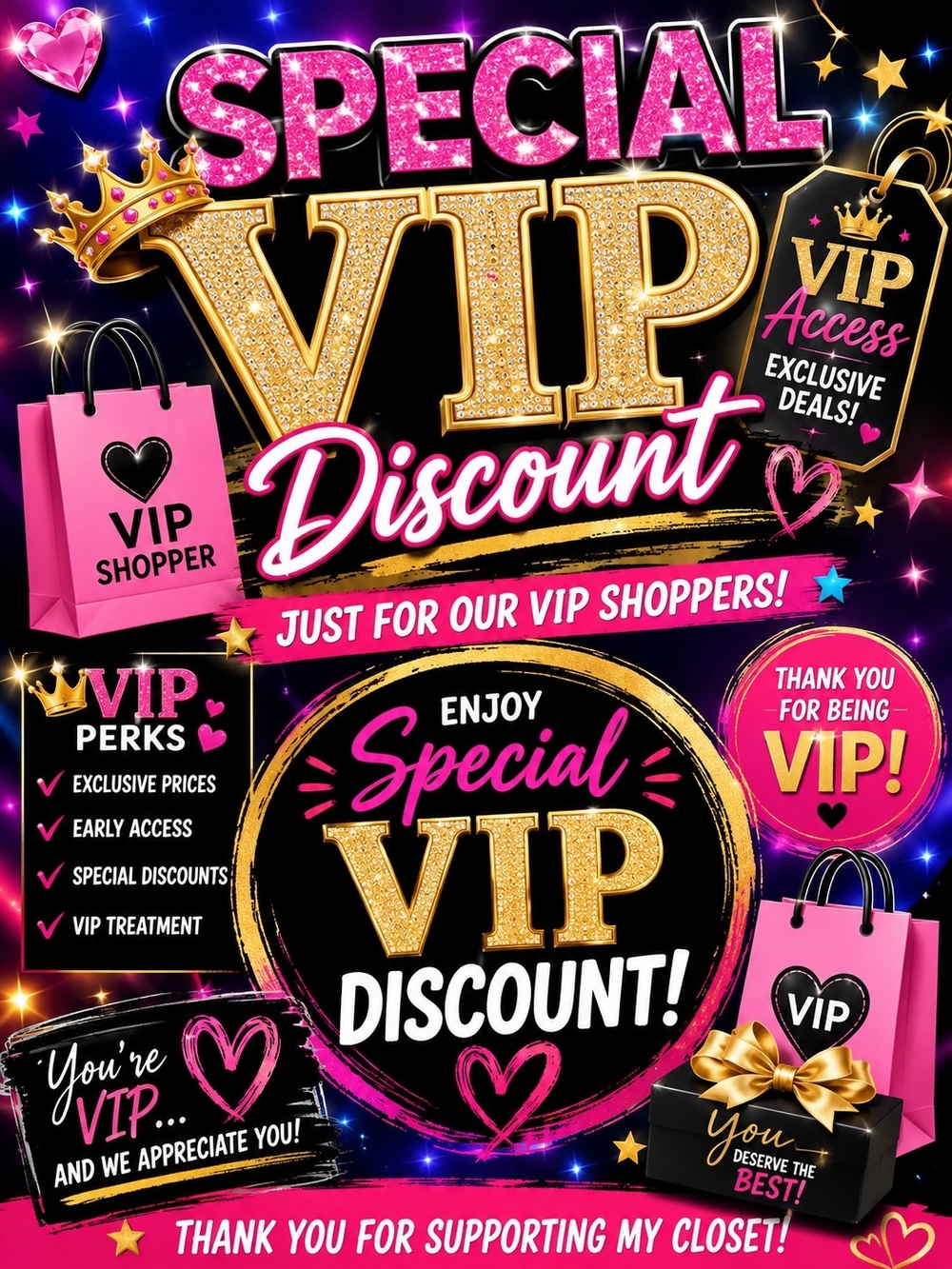 SPECIAL PRICING for VIP Shoppers!